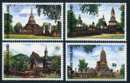 Thailand 1526-1529,1529a,MNH.Mi 1553-1556,Bl.48.Si Satchanalai Park,1993.Temples - Thaïlande