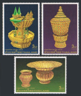 Thailand 1674-1676,1676a Sheet,MNH.Michel 1710-1712,Bl.84. Royal Utensils.1996. - Tailandia