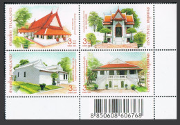 Thailand 2227 Ad Block,2227e Sheet,MNH. Thon Buri Palace,2006.Throne Hall. - Thailand