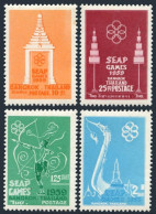 Thailand 333-336, MNH. Mi 342-345. South-East Asia Peninsula Games, 1959. Archer - Thailand