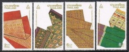 Thailand 1396-1399, MNH. Michel 1417-1420. THAIPEX-1991. Fabric Design. - Thaïlande