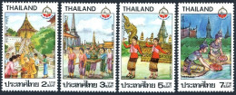 Thailand 1186-1189,MNH.Mi 1210-1213. Tourism Year 1987. Ceremonies, Festivals. - Thailand