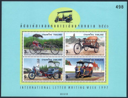 Thailand 1770a Sheet,MNH. Letter Writing Week,1997.Tricycles. - Tailandia