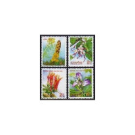 Thailand 1777-1780,1780a Sheet,MNH. New Year 1998,Flowers.1977. - Tailandia