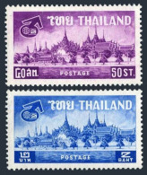 Thailand 381-382,MNH.Michel 393-394. Century 21 EXPO,1962.Bangkok. - Thaïlande