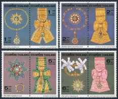 Thailand 899-906a Pairs,MNH.Michel 922-929. Royal Orders 1979.Medallions,Ribbons - Thaïlande