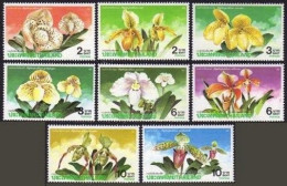Thailand 1438-1445, 1444a-1445a A,B, MNH. Asia-Pacific Orchid Conference, 1992. - Tailandia