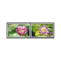 Thailand 2028-2029,2029a,MNH. Diplomatic Relations-Australia.Pink,Purple Flowers - Tailandia