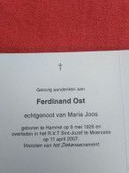 Doodsprentje Ferdinand Ost / Hamme 6/5/1926 Moerzeke 11/4/2007 ( Maria Joos ) - Religion & Esotericism