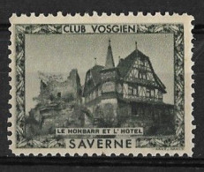 CLUB VOSGIEN SAVERNE  ** LE HOHBARR ET L'HOTEL - Turismo (Vignette)