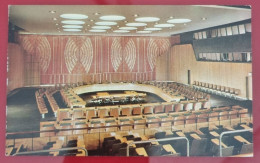 Uncirculated Postcard - USA - NY, NEW YORK CITY - UNITED NATIONS, ECONOMIC AND SOCIAL COUNCIL CHAMBER - Places