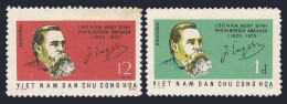 Viet Nam 611-612, MNH-yellowish. Michel 639-640. Friedrich Engels, 1970. - Vietnam
