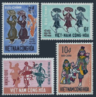 Viet Nam South 385-388, Hinged-. Michel 463-466. Dancers And Musicians, 1971. - Vietnam