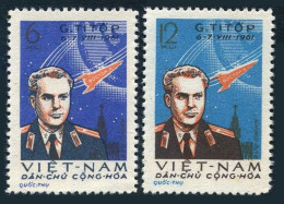 Viet Nam 174-175 & Imperf, MNH. Mi 181-182. A,B. Gherman Titov.Space Flight 1961 - Vietnam