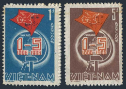 Viet Nam 1623-1624, MNH. Michel 1681-1682. May Day, 1986. - Vietnam