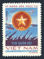 Viet Nam M13,MNH.Michel PF13. Military Stamp,1968.Badge Of People's Army. - Vietnam