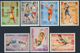 Viet Nam 1299-1305,MNH.Mi 1344-1350. Olympics Los Angeles-1984. Long, High Jump, - Vietnam