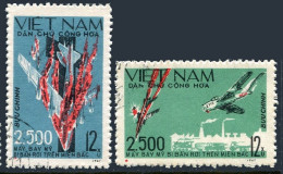 Viet Nam 474-475, CTO. Michel 495-496. 2500th US Warplane Shot Down, 1967. - Viêt-Nam