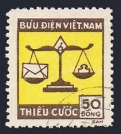 Viet Nam J14,CTO.Michel P14. Postage Due Stamps 1955.Scale. - Viêt-Nam