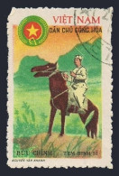 Viet Nam M5, CTO. Michel PF 5. Military 1961. Frontier Guard Horseback. - Vietnam