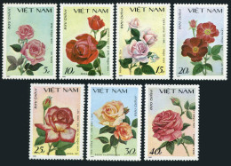 Viet Nam 1823-1829,1830,MNH.Michel 1888-1894,Bl.59. Roses 1988. - Viêt-Nam