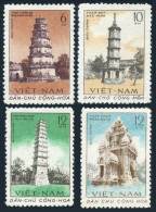 Viet Nam 170-171,hinged.Michel 176-179. Ancient Towers,1961.Thien Mu,Hue;Cham, - Viêt-Nam