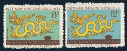 Viet Nam 140-141,lightly Hinged.Michel 145-146. Hanoi,950th Ann.1960.Dragon. - Vietnam