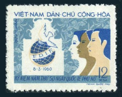 Viet Nam 118,lightly Hinged.Michel 122. Women Day Mart 8,1960. - Viêt-Nam