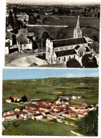 2 CPSM DE BIOL 38.QUARTIER EGLISE N.B EN 1950 ET VUE GENERALE EN 1960 COULEUR. OFFERT 1 EN +. - Autres & Non Classés