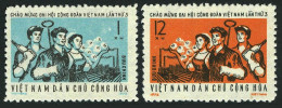 Viet Nam 657-658, MNH. Michel 689-690. National Trade Unions Congress. 1972.  - Viêt-Nam