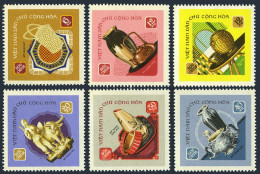 Viet Nam 509-514,MNH.Michel 538-543. Handicrafts 1968.Rattan Products,Ceramics, - Vietnam