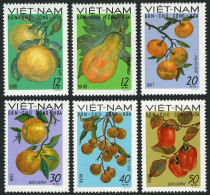 Viet Nam 560-565,MNH.Michel 588-593. Fruits 1969.Papaya,Grapefruit,Tangerines, - Vietnam