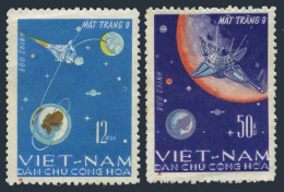 Viet Nam 429-430, MNH. Michel 448-449. Space Achievements, 1966. Luna 9. - Vietnam