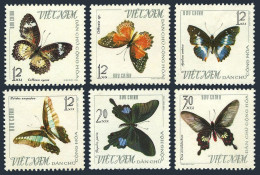 Viet Nam 398-403, MNH. Michel 405-410. Butterflies, 1965. - Viêt-Nam