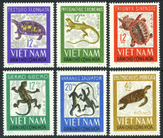 Viet Nam 413-418, MNH. Michel 432-437. Reptiles, 1966. Geckos, Turtles. - Vietnam