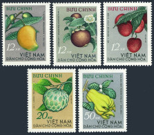 Viet Nam 324-328,MNH.Michel 334-338. Fruits 1964.Mangifera Indica,Guarcinia - Viêt-Nam