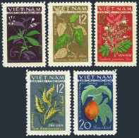 Viet Nam 280-284,MNH.Michel 287-291. Flowers,Fruit.1963 - Viêt-Nam