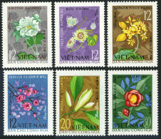 Viet Nam 294-299,MNH.Michel 301-306. Flowers,1964. - Vietnam