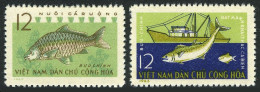Viet Nam 255-256,MNH.Michel 262-263. Fishing Industry,1963.Trawler,offshore, - Viêt-Nam