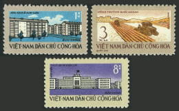 Viet Nam 200-202,MNH.Michel 211-213. Five Year Plan,1962.State Farm,Institute. - Viêt-Nam