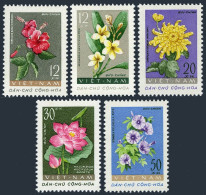 Viet Nam 203-207,MNH.Michel 206-210. Flowers 1962. - Viêt-Nam