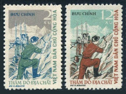 Viet Nam 166-167,MNH.Michel 174-175. Geological Exploration,1961. - Viêt-Nam