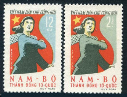 Viet Nam 164-165,MNH.Michel 168-169. Reunification Campaign,1961. - Viêt-Nam