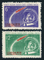 Viet Nam 160-161, MNH. Michel 166-167. Yuri Gagarin, Space Flight 1961. - Viêt-Nam