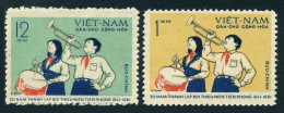 Viet Nam 154-155,MNH.Michel 160-161. Yong Pioneers,20th Ann.1961. - Viêt-Nam