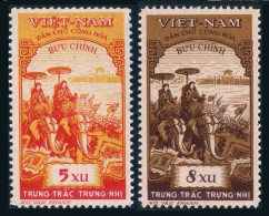 Viet Nam 92-931, MNH. Michel 95-96. Trung Sisters, 1959. Elephants. - Viêt-Nam