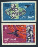 Viet Nam 340-341 Imperf, MNH. Mi 359B-360B. Flight Of Voskhod 1. Cosmonauts.1965 - Viêt-Nam