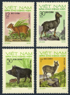 Viet Nam 698-701, MNH. Mi 731-734. Wild Animals 1973. Tragulus Javanicus, Scrofa - Vietnam