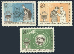 Viet Nam 211-213, MNH. Michel 217-219. Visit By Gherman Titov, Cosmonaut, 1962. - Viêt-Nam