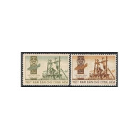 Viet Nam M2-M3, MNH. Michel PF 2-3. Military 1959-1960. Invalids In Field Paddy. - Viêt-Nam